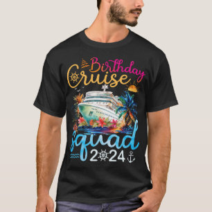 Birthday Cruise Squad 2024 Cruise Birthday Party V T-Shirt