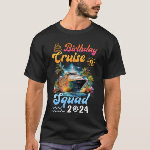 Birthday Cruise Squad 2024 Cruise Birthday Party V T-Shirt