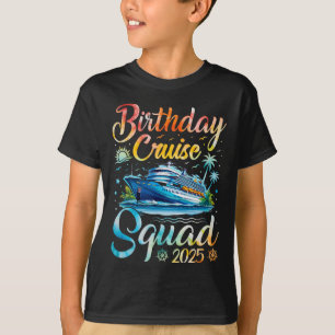 Birthday Cruise Squad 2025 Cruise Birthday Party V T-Shirt