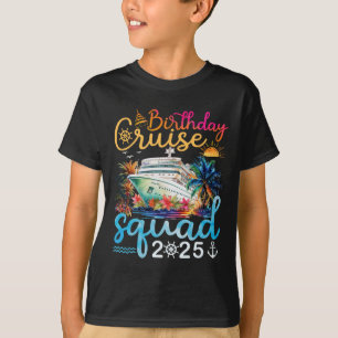 Birthday Cruise Squad 2025 Cruise Birthday Party V T-Shirt