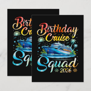 Birthday Cruise Squad 2026 Card