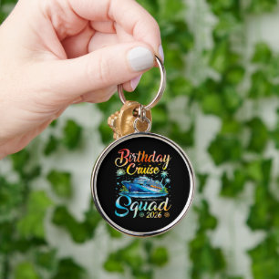 Birthday Cruise Squad 2026 Key Ring