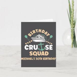 Birthday Cruise Squad Card