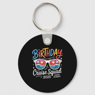 Birthday cruise squad crew family vacation 2026 key ring
