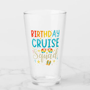 Birthday Cruise Squad Cruising Vacation Drinking Glass