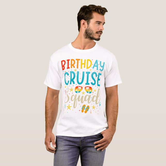 Birthday Cruise Squad Cruising Vacation Men T-Shirt (Front Full)