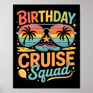 Birthday Cruise Squad Family Vacation Reunion Part Poster
