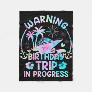 Birthday Cruise Squad Making Memories Together Men Fleece Blanket