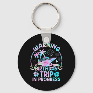 Birthday Cruise Squad Making Memories Together Men Key Ring
