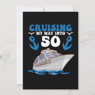 Birthday Cruising My Way Into 50 Invitation
