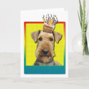 Birthday Cupcake - Airedale Card