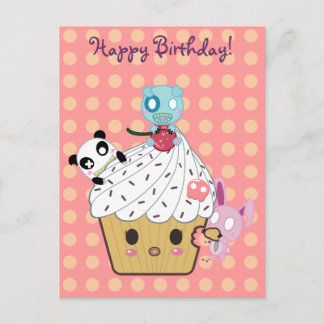 Birthday Cupcake Attack! Postcard