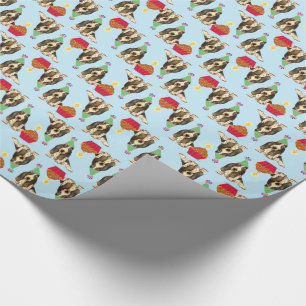 Birthday Cupcake Basset Hound Wrapping Paper