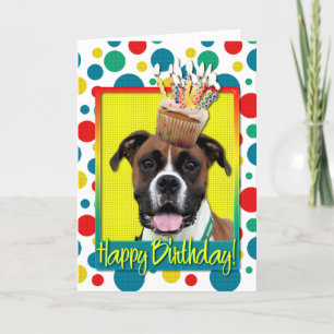 Birthday Cupcake - Boxer - Vindy Card