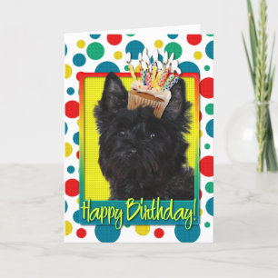 Birthday Cupcake - Cairn Terrier - Rosco Card