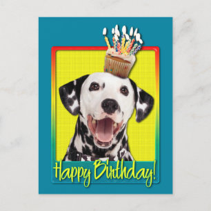 Birthday Cupcake - Dalmatian Postcard