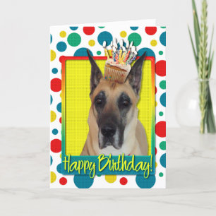 Birthday Cupcake - Great Dane Card