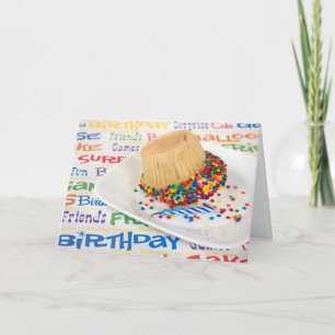 birthday cupcake humour card