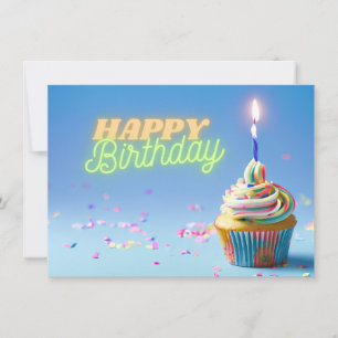 Birthday Cupcake Invitation