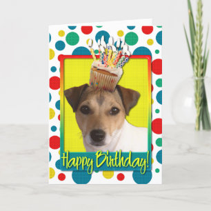 Birthday Cupcake - Jack Russell Card