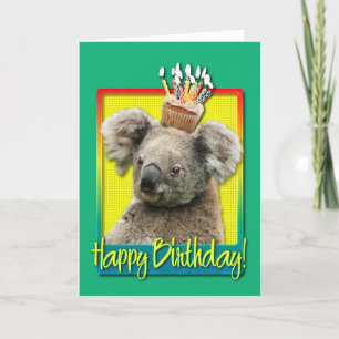 Birthday Cupcake - Koala Card
