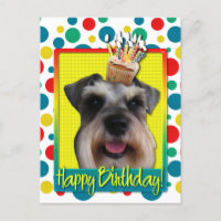 Birthday Cupcake - Schnauzer