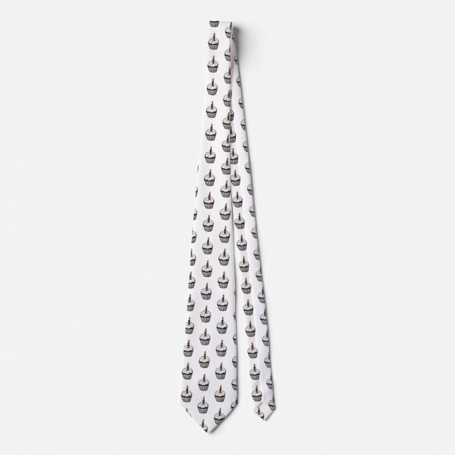 Birthday Cupcake Tie (Front)