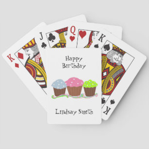 Birthday Cupcakes Playing Cards