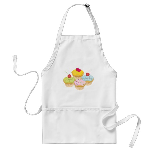 Birthday Cupcakes Standard Apron (Front)