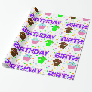 Birthday Cupcakes Wrapping Paper