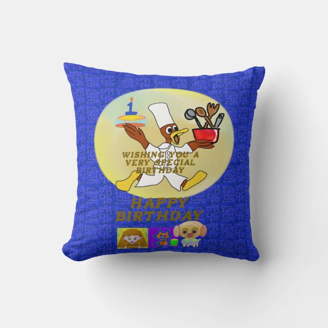 Birthday  cushion (Front)