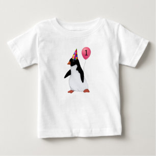 Birthday Custom Age Penguin Shirt