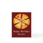 Birthday Custom Name with Pizza
