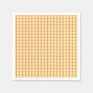 Birthday, Cute Silhouette Coconut Trees Pattern  Napkin