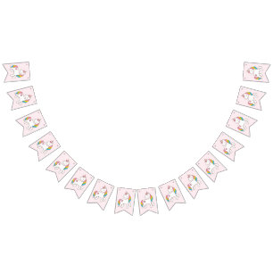 Birthday. Cute Unicorns. Bunting
