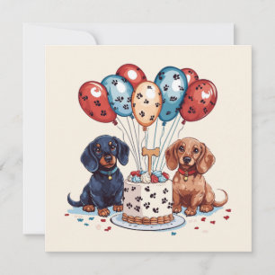 Birthday Dachshund Dogs