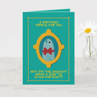 Birthday Dad Joke 5x7" Folded Greeting Card