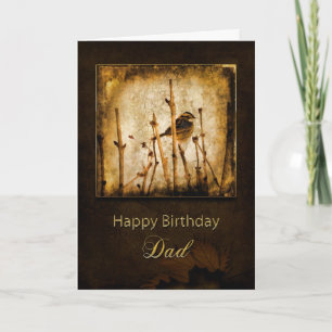 Birthday - DAD- Nature/Sparrow Card