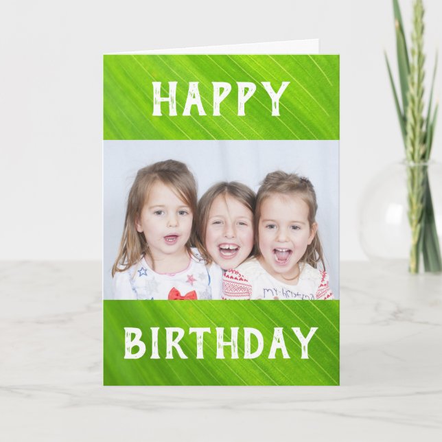 Birthday Dad World's Best Ever Kids Photo Card (Front)