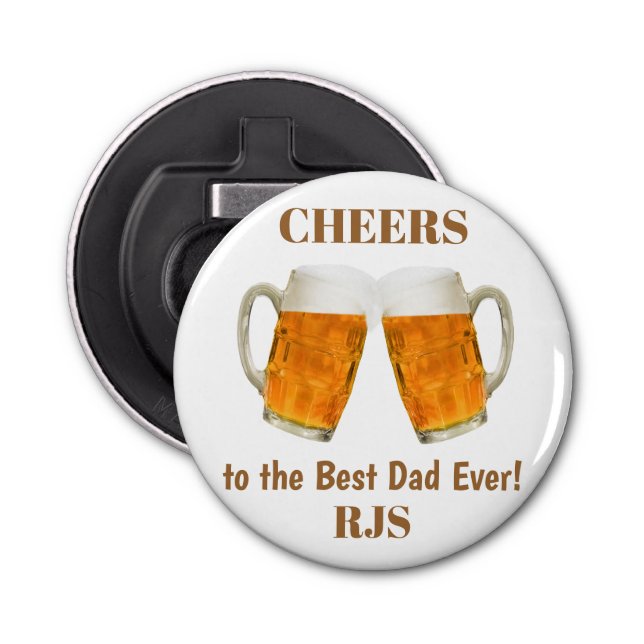 Birthday Dad World's Best Ever Monogram Bottle Opener (Front)