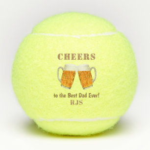 Birthday Dad World's Best Ever Monogram Tennis Balls