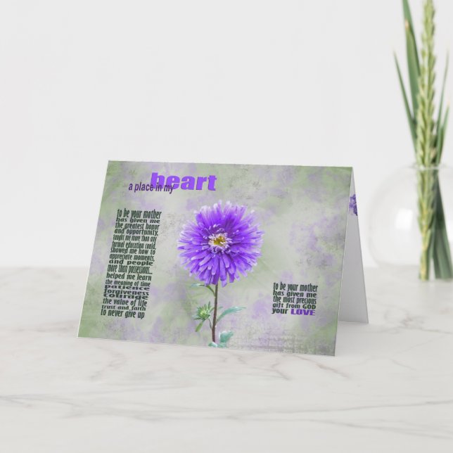 Birthday Dahlia For Daughter Card (Front)
