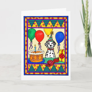 BIRTHDAY DALMATIAN CARD