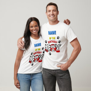 Birthday Dalmatian Family Matching Shirt
