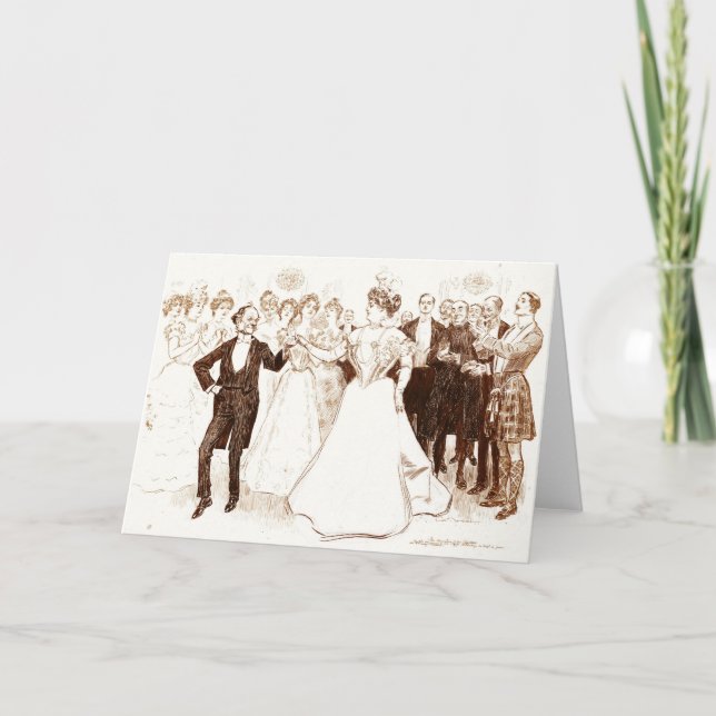 Birthday Dance 1899 Card (Front)