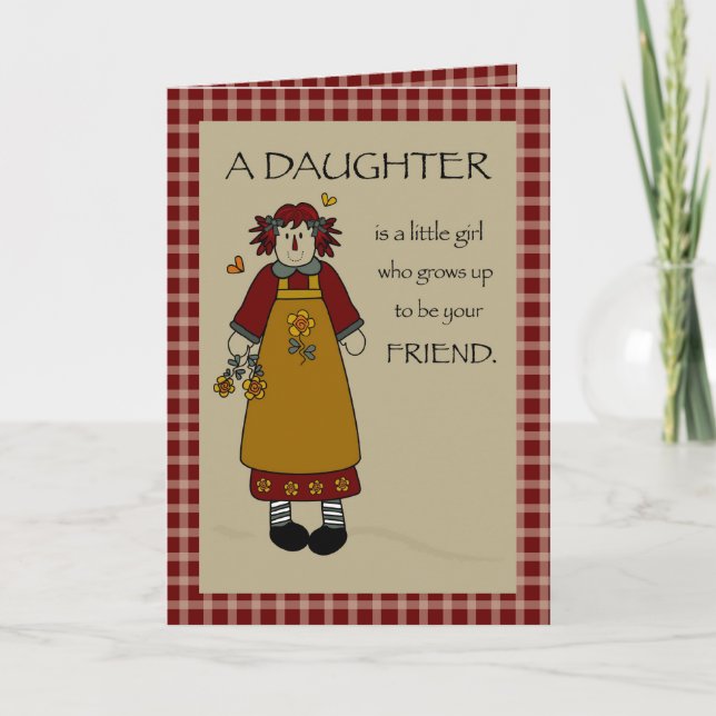 Birthday Daughter Annie, Country Card (Front)