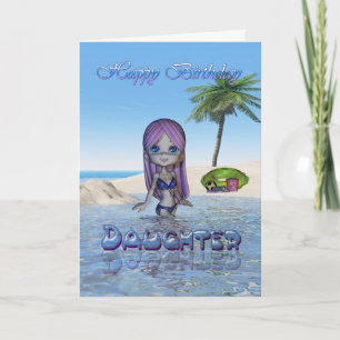 Birthday Daughter Cutie Pie Collection beach life Card