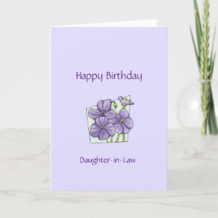 Birthday Daughter-in-Law - Flowers Card