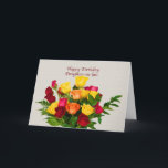 Birthday, Daughter-in-law, Rose Bouquet Card<br><div class="desc">A variety of roses in different colours is the centerpiece for this birthday greeting card.  Feel free to change the inside verse to suit your needs.</div>