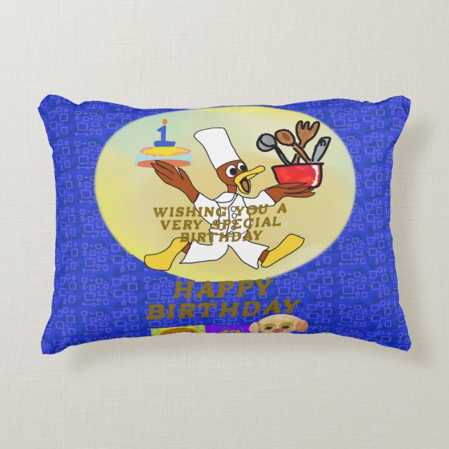 Birthday  decorative cushion (Front)